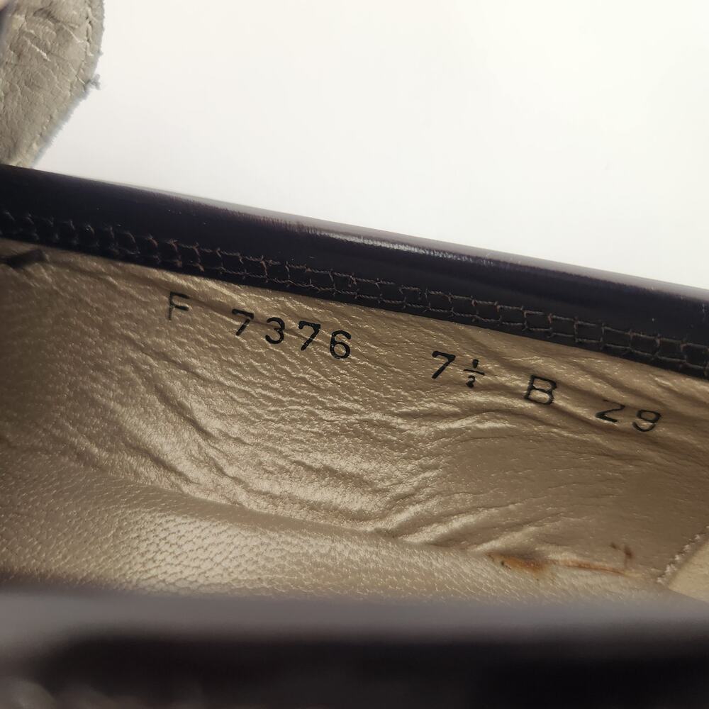 Cole Haan Eileen Leather Penny Loafers in Amber Brown 7.5B - Picture 9 of 12